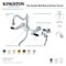 Kingston Brass Duchess 2-Handle Wall Mount Bridge Kitchen Faucet W/Brass Sprayer, Nkl KS1246PKLBS - alternate 6